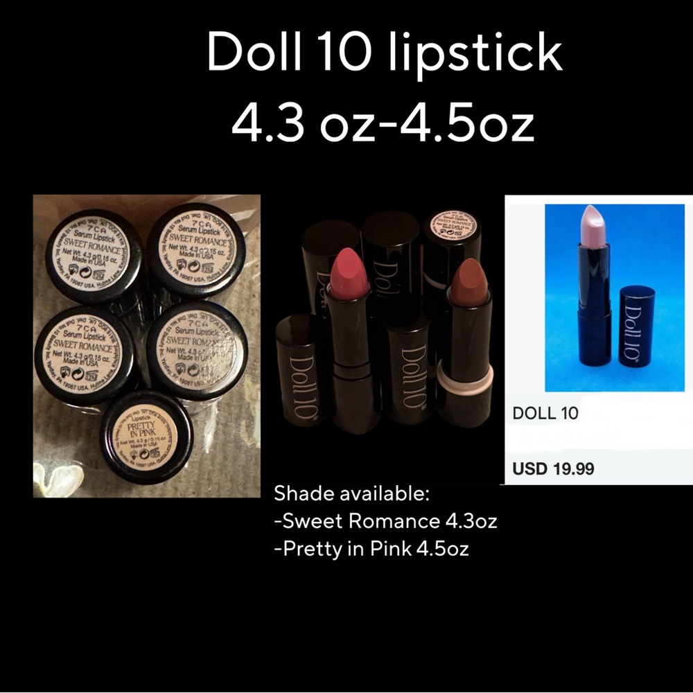 Doll 10 Lipstick - Sweet Romance and Pretty in Pink